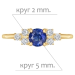 Женские Кольца Серебро Камень натуральный Кианит