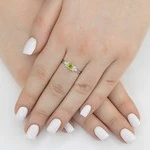 Женские Кольца Серебро Камень натуральный Хризолит