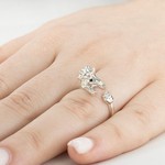 Женские Кольца Серебро Камень натуральный Фианит