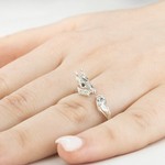 Женские Кольца Серебро Камень натуральный Фианит