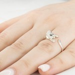 Женские Кольца Серебро Камень натуральный Фианит