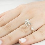 Женские Кольца Серебро Камень натуральный Фианит