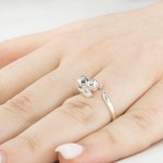 Женские Кольца Серебро Камень натуральный Фианит