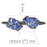 Женские Кольца Серебро Камень натуральный Танзанит