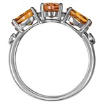 Женские Кольца Серебро Камень натуральный Цитрин
