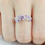 Женские Кольца Серебро Камень натуральный Аметист
