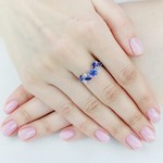 Женские Кольца Серебро Камень натуральный Кианит