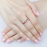 Женские Кольца Серебро Камень искусственный Нанокристалл