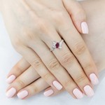 Женские Кольца Серебро Камень натуральный Турмалин