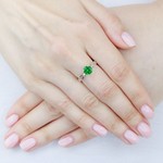 Женские Кольца Серебро Камень искусственный Нанокристалл