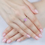 Женские Кольца Серебро Камень искусственный Нанокристалл
