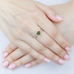 Женские Кольца Серебро Камень искусственный Нанокристалл