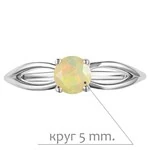 Женские Кольца Серебро Камень натуральный Опал