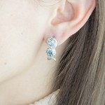 Женские Серьги Серебро Камень натуральный Топаз