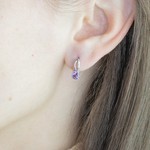 Женские Серьги Серебро Камень натуральный Аметист
