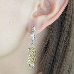Женские Серьги Серебро Камень натуральный Цитрин