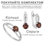Женские Серьги Серебро Камень натуральный Гранат