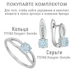 Женские Серьги Серебро Камень натуральный Топаз