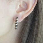 Женские Серьги Серебро Камень натуральный Раухтопаз