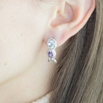 Женские Серьги Серебро Камень натуральный Аметист