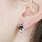 Женские Серьги Серебро Камень натуральный Раухтопаз