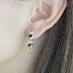 Женские Серьги Серебро Камень натуральный Раухтопаз