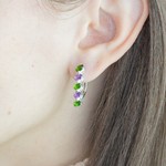 Женские Серьги Серебро Камень натуральный Аметист