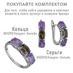 Женские Серьги Серебро Камень натуральный Аметист