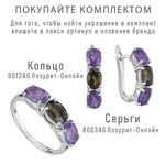 Женские Серьги Серебро Камень натуральный Аметист