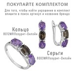 Женские Серьги Серебро Камень натуральный Аметист
