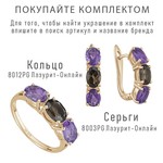 Женские Серьги Серебро Камень натуральный Аметист