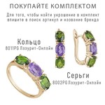 Женские Серьги Серебро Камень натуральный Аметист