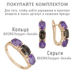 Женские Серьги Серебро Камень натуральный Аметист