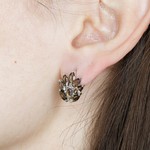 Женские Серьги Серебро Камень натуральный Раухтопаз