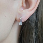 Женские Серьги Серебро Камень искусственный Нанокристалл