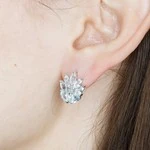 Женские Серьги Серебро Камень натуральный Топаз