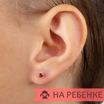 Женские Серьги Серебро Камень искусственный Нанокристалл