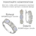 Женские Серьги Серебро Камень натуральный Лунный камень