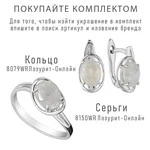 Женские Серьги Серебро Камень натуральный Лунный камень