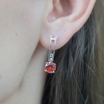 Женские Серьги Серебро Камень искусственный Нанокристалл