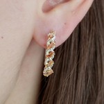 Женские Серьги Серебро Камень искусственный Нанокристалл