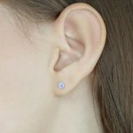 Женские Серьги Серебро Камень натуральный Танзанит