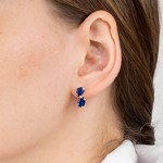 Женские Серьги Серебро Камень натуральный Кианит