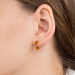 Женские Серьги Серебро Камень натуральный Цитрин