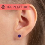 Женские Серьги Серебро Эмаль холодная Иолит