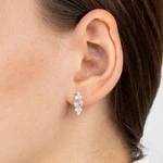 Женские Серьги Серебро Камень натуральный Лунный камень