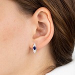 Женские Серьги Серебро Камень натуральный Кианит