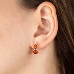 Женские Серьги Серебро Камень натуральный Цитрин