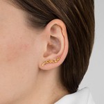 Женские Серьги Серебро Камень натуральный Цитрин
