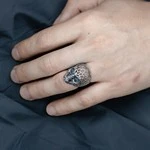Мужские Кольца Серебро Без вставок